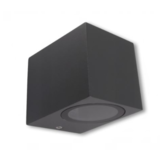 LCB LED Wandlamp Down - 1x GU10 fitting - IP44 - Antraciet