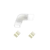 LCB OP=OP LED lichtslang V1 - RGB Vier pins connector hoekverbinding L-connector LCB OP=OP LED lichtslang V1 - RGB Vier pins connector hoekverbinding L-connector