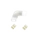 LED lichtslang V1 - RGB Vier pins connector hoekverbinding L-connector LED lichtslang V1 - RGB Vier pins connector hoekverbinding L-connector
