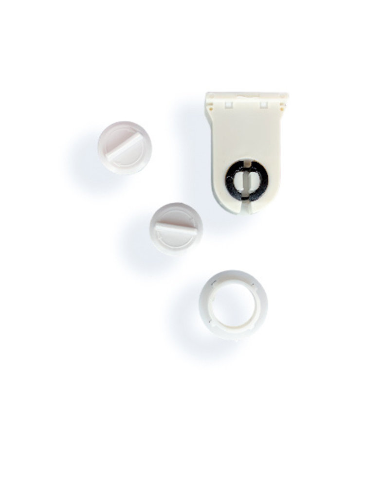 LCB LED TL armatuur - 120cm wit aluminium - voor een enkel LED TL buis