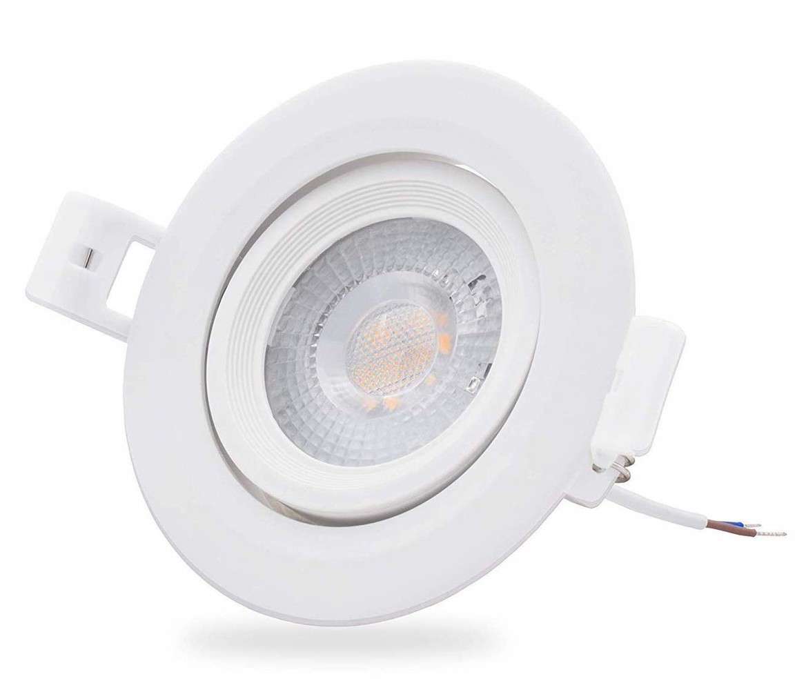 Modee LED inbouwspot Dimbaar - 4W vervangt 50W - 3000K warm wit licht - Kantelbaar Modee LED inbouwspot Dimbaar - 4W vervangt 50W - 3000K warm wit licht - Kantelbaar