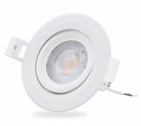 Modee LED inbouwspot Dimbaar - 4W vervangt 50W - 3000K warm wit licht - Kantelbaar Modee LED inbouwspot Dimbaar - 4W vervangt 50W - 3000K warm wit licht - Kantelbaar