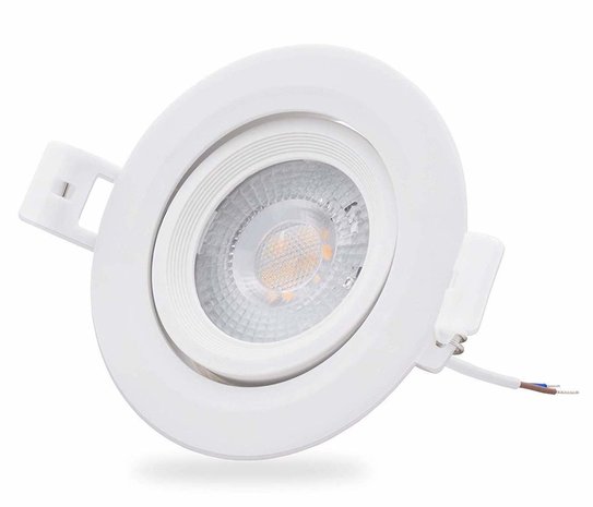 Modee LED inbouwspot Dimbaar - 4W vervangt 50W - 3000K warm wit licht - Kantelbaar Modee LED inbouwspot Dimbaar - 4W vervangt 50W - 3000K warm wit licht - Kantelbaar
