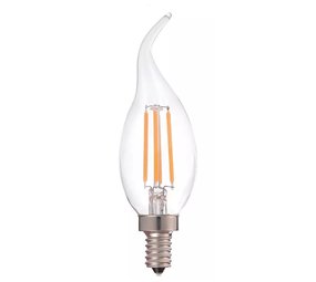 LCB LED Kaarslamp E14 LCB Filament C37 - 5W - 2700K Warm Wit - Dimbaar - Vervangt 40W - Transparant Glas - Ø37mm LCB LED Kaarslamp E14 LCB Filament C37 - 5W - 2700K Warm Wit - Dimbaar - Vervangt 40W - Transparant Glas - Ø37mm