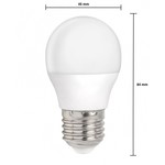 LED lamp - E27 fitting  - 4W vervangt 30W - Daglicht wit 6000K