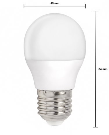 Modee LED lamp - E27 fitting - 4.9W vervangt 40W - Warm wit licht 2700K