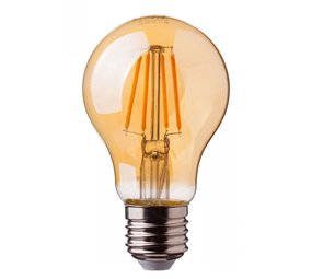 LCB LED Filament Lamp E27 LCB A60 - 5W - 350lm - 2200K Zeer Warm Wit - Dimbaar - 360° - Helder Glas - Vervangt 50W LCB LED Filament Lamp E27 LCB A60 - 5W - 350lm - 2200K Zeer Warm Wit - Dimbaar - 360° - Helder Glas - Vervangt 50W