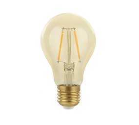alarm vlinder zijde LED Filament lamp E27 - A60 - 2W vervangt 25W - 2500K -  Ledlichtdiscounter.nl