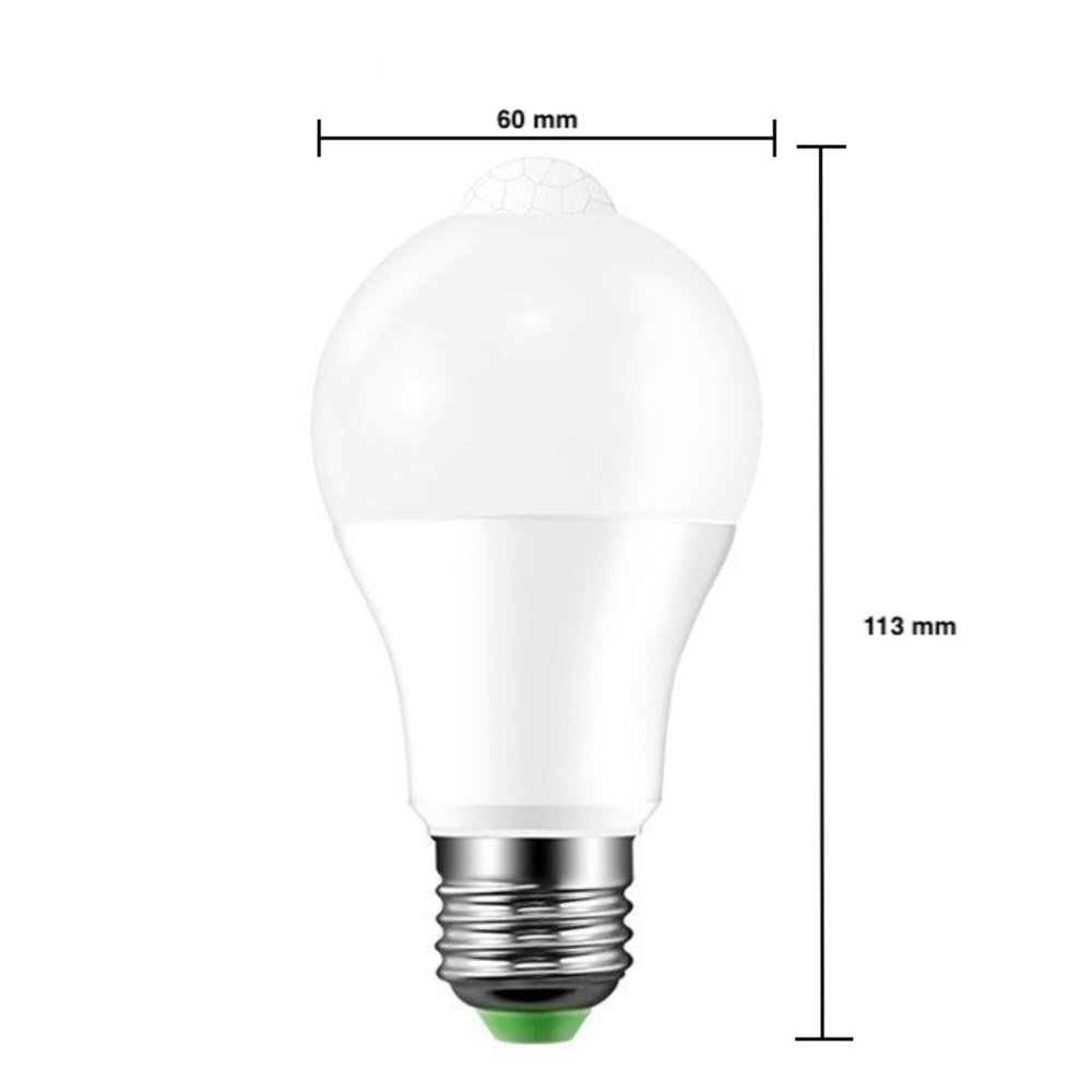 LED lamp met bewegingssensor E27 - 12W vervangt 69W