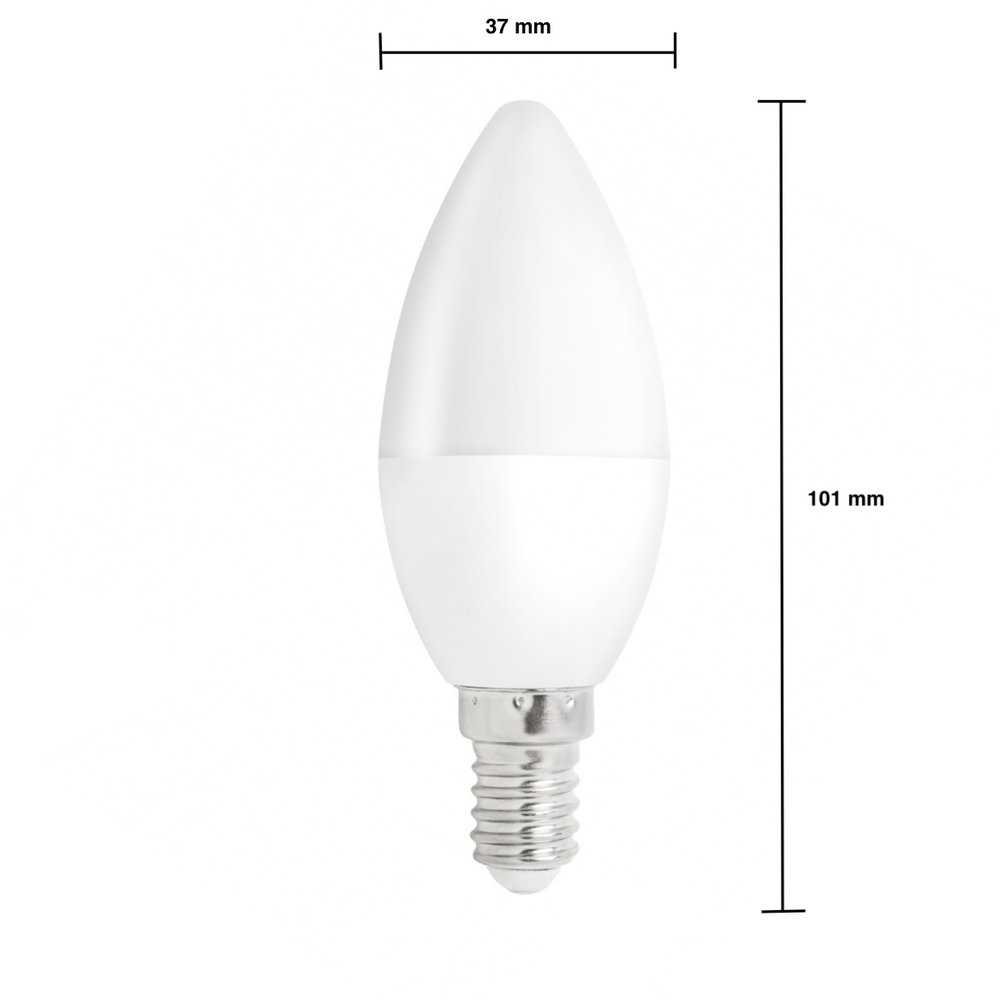Spectrum LED kaarslamp - E14 fitting - 6W vervangt 41W - 3000k warm wit licht Spectrum LED kaarslamp - E14 fitting - 6W vervangt 41W - 3000k warm wit licht