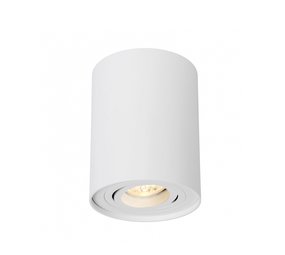 Braytron LED plafondspot - Tube rond - Wit - met GU10 fitting - kantelbaar - excl. LED spot Braytron LED plafondspot - Tube rond - Wit - met GU10 fitting - kantelbaar - excl. LED spot