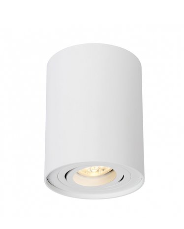 Spectrum OP=OP LED plafondspot - Tube rond - Wit - met GU10 fitting - kantelbaar - excl. LED spot Spectrum OP=OP LED plafondspot - Tube rond - Wit - met GU10 fitting - kantelbaar - excl. LED spot