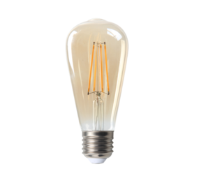 LCB LED Filament Lamp E27 LCB Edison ST64 - 4W - 320lm - 2200K Zeer Warm Wit - Dimbaar - Vervangt 40W - Amber Glas - Ø64mm LCB LED Filament Lamp E27 LCB Edison ST64 - 4W - 320lm - 2200K Zeer Warm Wit - Dimbaar - Vervangt 40W - Amber Glas - Ø64mm
