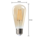 LED Filament lamp dimbaar - E27 ST64 - 4W vervangt 40W - 2200K extra warm wit licht - Tall LED Filament lamp dimbaar - E27 ST64 - 4W vervangt 40W - 2200K extra warm wit licht - Tall