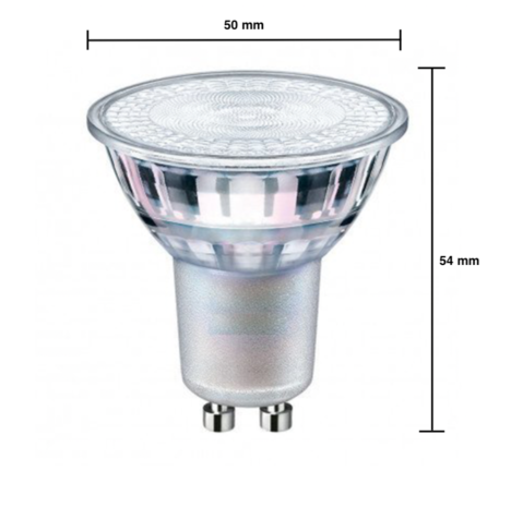 LED spot GU10 - 3W vervangt 30W - warm wit licht - Ledlichtdiscounter.nl