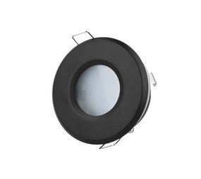 LED Line OP=OP LED inbouwspot zwart rond - Badkamer IP44 - zaagmaat 73mm - buitenmaat 83mm