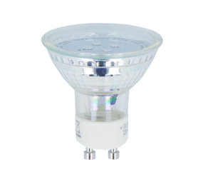 LED Line voor de snelle beslisser LED spot GU10 - 1W - 6500K koud wit licht - vervangt 10W - Glazen behuizing
