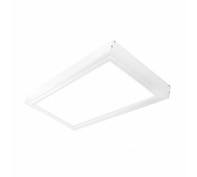 LCB LED paneel opbouw - 60x30cm Framesysteem - Wit aluminium - 5cm hoog incl. schroeven LCB LED paneel opbouw - 60x30cm Framesysteem - Wit aluminium - 5cm hoog incl. schroeven