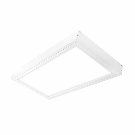 LCB Opbouwframe LED‑paneel 60×30 cm – hoogte 50 mm – wit aluminium LCB Opbouwframe LED‑paneel 60×30 cm – hoogte 50 mm – wit aluminium