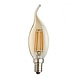 LCB LED Filament lamp dimbaar - E14 C37 - 4W vervangt 40W - 2200K extra warm wit licht LCB LED Filament lamp dimbaar - E14 C37 - 4W vervangt 40W - 2200K extra warm wit licht