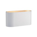 Spectrum LED Wandlamp Ovaal - Wit Goud met G9 fitting - 80x80x160 mm
