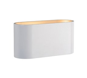 Spectrum LED Wandlamp Ovaal - Wit Goud met G9 fitting - 80x80x160 mm Spectrum LED Wandlamp Ovaal - Wit Goud met G9 fitting - 80x80x160 mm