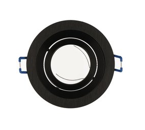 LED Line OP=OP Inbouwspot Zwart geborsteld aluminium rond - kantelbaar - zaagmaat 80mm - buitenmaat 92mm LED Line OP=OP Inbouwspot Zwart geborsteld aluminium rond - kantelbaar - zaagmaat 80mm - buitenmaat 92mm