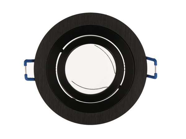 LED Line OP=OP Inbouwspot Zwart geborsteld aluminium rond - kantelbaar - zaagmaat 80mm - buitenmaat 92mm LED Line OP=OP Inbouwspot Zwart geborsteld aluminium rond - kantelbaar - zaagmaat 80mm - buitenmaat 92mm