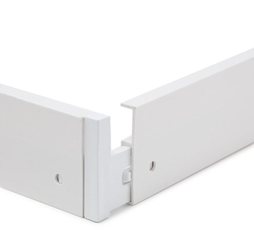 Spectrum LED paneel opbouw - 120x30cm Framesysteem Type B schroefloos - Wit aluminium - 4,3 cm hoog Spectrum LED paneel opbouw - 120x30cm Framesysteem Type B schroefloos - Wit aluminium - 4,3 cm hoog