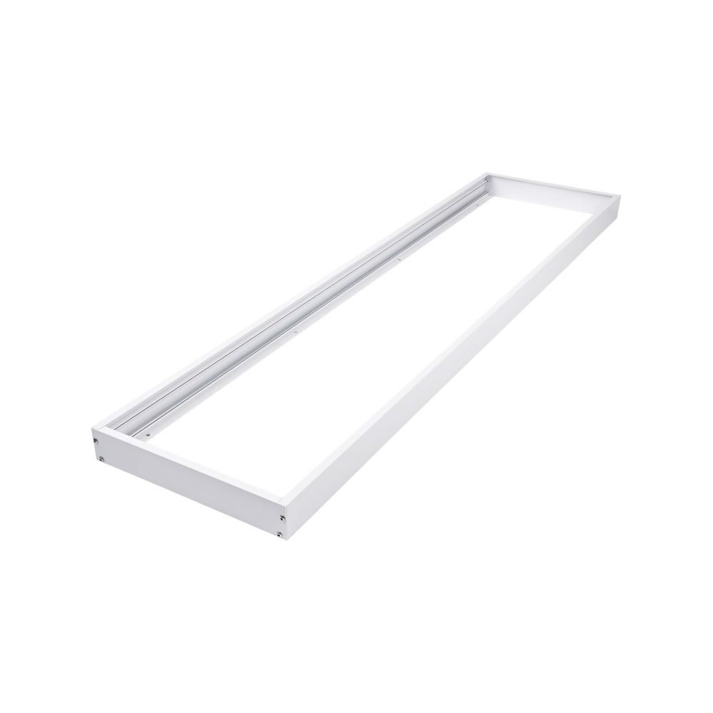 LCB LED Paneel Opbouwframe LCB 120x30cm - Wit Aluminium - 5cm Hoog - Plafondmontage - Inclusief Bevestigingsmateriaal - Exclusief LED Paneel