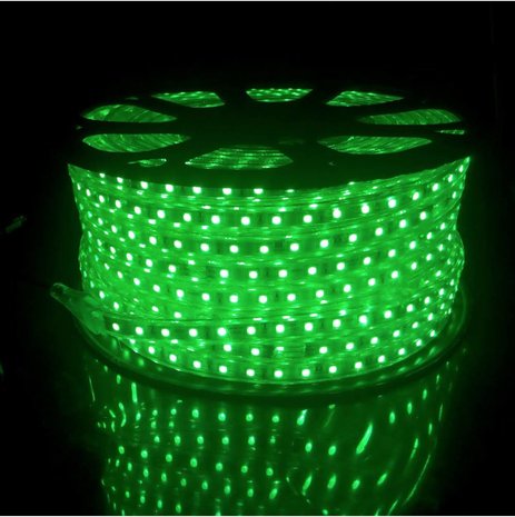 LED lichtslang plat RGB - 16 meter aansluitsnoer met 1 knops -