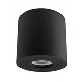 Spectrum LED plafondspot IP65 - Tube rond Zwart - met GU10 fitting - excl. LED spot