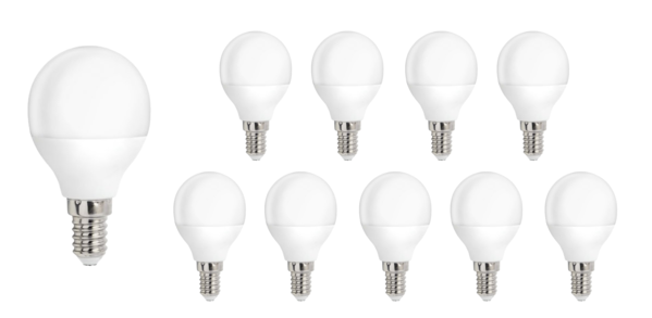 Spectrum Voordeelpak 10 stuks LED Lamp - E14 fitting - 8W vervangt 60W - Lichtkleur optioneel Spectrum Voordeelpak 10 stuks LED Lamp - E14 fitting - 8W vervangt 60W - Lichtkleur optioneel