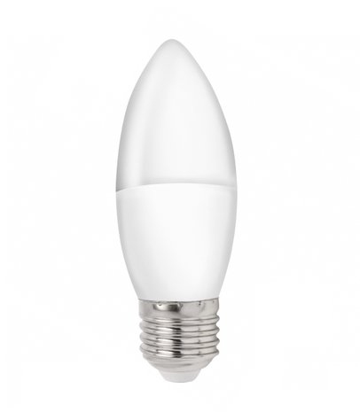 Spectrum Voordeelpak 10 stuks - E27 LED kaarslampen - Type C37 4W vervangt 30W - 3000K warm wit licht Spectrum Voordeelpak 10 stuks - E27 LED kaarslampen - Type C37 4W vervangt 30W - 3000K warm wit licht