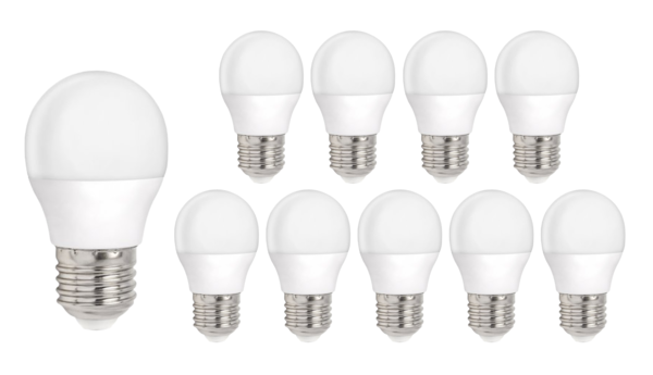 schommel Verminderen stroomkring Voordeelpak 10 stuks - E27 LED lampen - Type G45 - 4W vervangt 30W -  Ledlichtdiscounter.nl