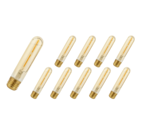 Spectrum Voordeelpak 10 stuks - E27 LED staaflamp - 2W vervangt 25W - 2500K extra warm wit licht Spectrum Voordeelpak 10 stuks - E27 LED staaflamp - 2W vervangt 25W - 2500K extra warm wit licht