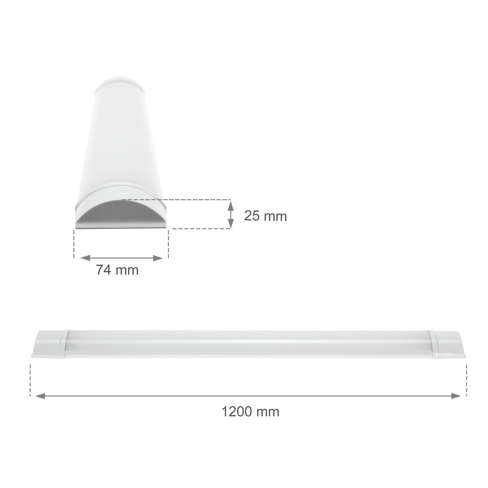 Spectrum LED Batten - 120cm - 28W 114lm p/w - 3000K 830 Spectrum LED Batten - 120cm - 28W 114lm p/w - 3000K 830