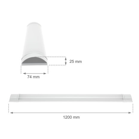 Spectrum LED Batten - 120cm - 28W 114lm p/w - 3000K 830 Spectrum LED Batten - 120cm - 28W 114lm p/w - 3000K 830