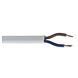 Aansluitsnoer - 100m - 2x 1mm2 met witte mantel plat - H05VVH2-F Aansluitsnoer - 100m - 2x 1mm2 met witte mantel plat - H05VVH2-F