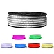 LED RGB lichtslang plat - 1 meter - 1-knops bediening - werkt direct op 230V LED RGB lichtslang plat - 1 meter - 1-knops bediening - werkt direct op 230V