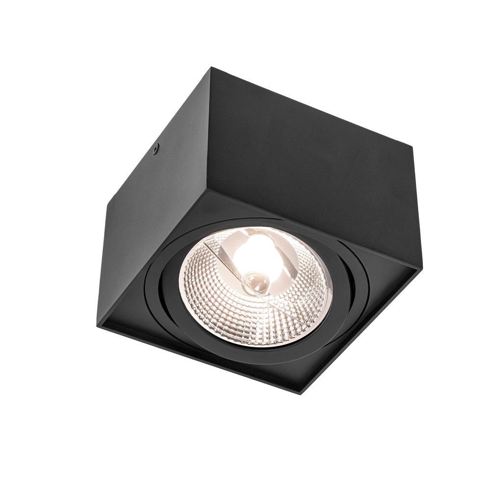 Menagerry instant Onafhankelijkheid LED Plafondspot CHLOE - GU10 AR111 - Excl. LED Spot - Zwart vierkant -  Ledlichtdiscounter.nl