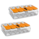 WAGO 2 stuks WAGO lasklem 0.14-4 mm 5 polig WAGO 2 stuks WAGO lasklem 0.14-4 mm 5 polig