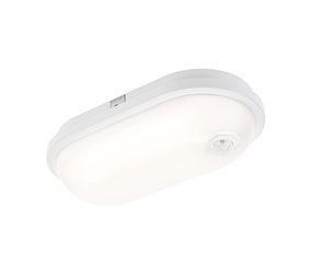 Spectrum LED opbouwlamp Ovaal met sensor - 20W 4000K - IP54 spatwaterdicht Spectrum LED opbouwlamp Ovaal met sensor - 20W 4000K - IP54 spatwaterdicht