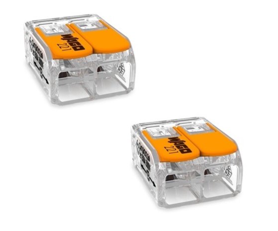 LCB 150cm aansluitstekker met aan- uitschakelaar - 2-polig incl. 2 WAGO kabelverbinders - 0.75mm²