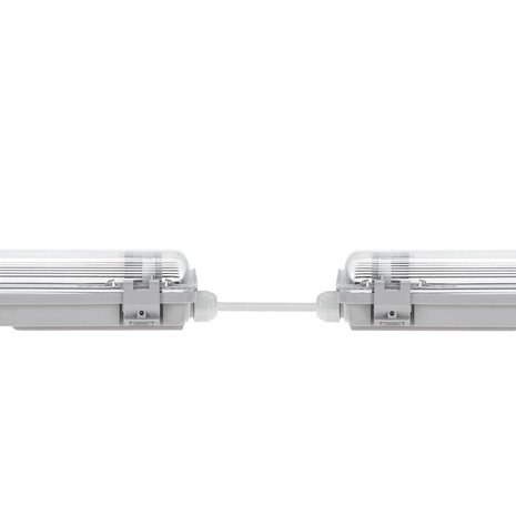 Spectrum 60cm LED armatuur IP65 + 2 LED TL buizen 10W p/s - 6000K 865 daglicht wit -Doorkoppelbaar - Compleet Spectrum 60cm LED armatuur IP65 + 2 LED TL buizen 10W p/s - 6000K 865 daglicht wit -Doorkoppelbaar - Compleet