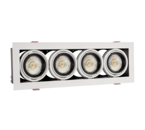Spectrum OP=OP LED inbouwspot armatuur Modern Mini - Rechthoekig met 4 GU10 aansluiting Spectrum OP=OP LED inbouwspot armatuur Modern Mini - Rechthoekig met 4 GU10 aansluiting