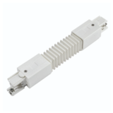 Spectrum 3-Fase Spanningsrail toebehoren | flexibele connector Wit - Koppelstuk Buigbaar - Verbindingsstuk Spectrum 3-Fase Spanningsrail toebehoren | flexibele connector Wit - Koppelstuk Buigbaar - Verbindingsstuk