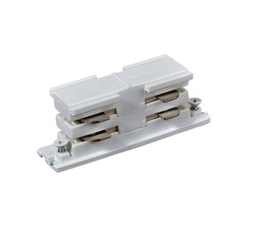 Spectrum 3-Fase Spanningsrail toebehoren | Koppelstuk - Verbindingsstuk gevoegd - i- connector - Wit Spectrum 3-Fase Spanningsrail toebehoren | Koppelstuk - Verbindingsstuk gevoegd - i- connector - Wit