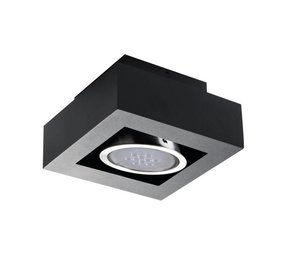 Kanlux LED Plafondspot STOBI - GU10 AR111 - excl. LED spot - Zwart vierkant Kanlux LED Plafondspot STOBI - GU10 AR111 - excl. LED spot - Zwart vierkant