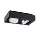 Kanlux LED Plafondspot - 2xGU10 AR111 - excl. LED spot - Aluminium - Zwart Kanlux LED Plafondspot - 2xGU10 AR111 - excl. LED spot - Aluminium - Zwart